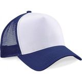 5x Truckers baseball caps navy/wit voor volwassenen - voordelige petjes/caps