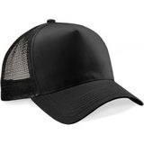 5x Truckers baseball caps zwart voor volwassenen - voordelige zwarte petjes/caps