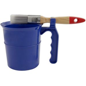 Verfpot - Inzet Beker - Blauw - 1 Liter - Met Deksel en Handvat