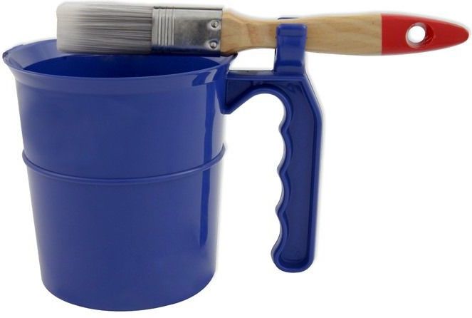 Verfpot - Inzet Beker - Blauw - 1 Liter - Met Deksel en Handvat