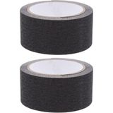 Set van 2x Anti Sliptape Zwart 50 Mm X 5 M - Klustape - Anti-slip - Antislip