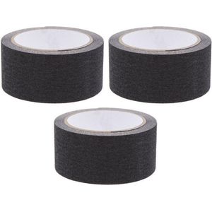 Set van 3x Anti Sliptape Zwart 50 Mm X 5 M - Klustape - Anti-slip - Antislip