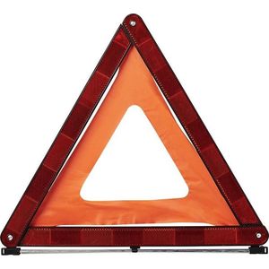 Set van 2x Gevarendriehoek opvouwbaar 44 cm bij autopech - Ingepakt 44 x 5 x 3 cm - Veilig op reis - Compact model