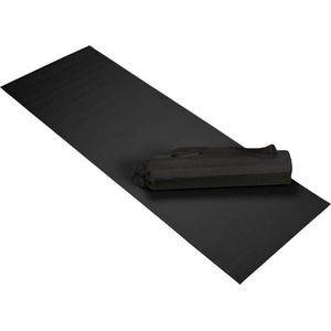 Zwarte yogamat 60 x 170 cm