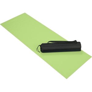 Lime groene fitness mat 60 x 170 cm