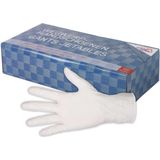 Schoonmaakhandschoenen - Latex - Wit - 100 Stuks