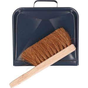 Schoonmaakset - Stoffer en Blik - Multi - Kokos Natuurvezel/Hout - Stevig Metaal