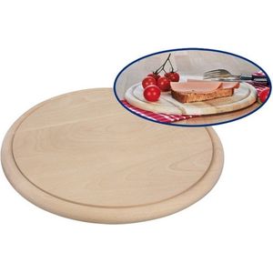 Ronde Houten Ham Plankjes / Broodplank / Serveer Plank 28 cm - Serveerplanken