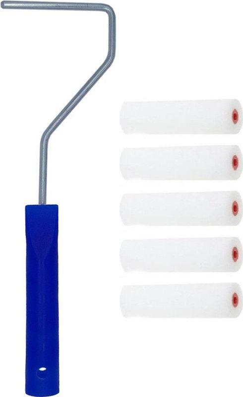 Benson - Verfrollers - Multi - Kunststof - 5x Verfrollers en 1x Rollerbeugel