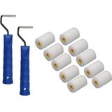 Benson - Verfrollers - Multi - Kunststof - 10x Verfrollers Inclusief 2 Rollerbeugels