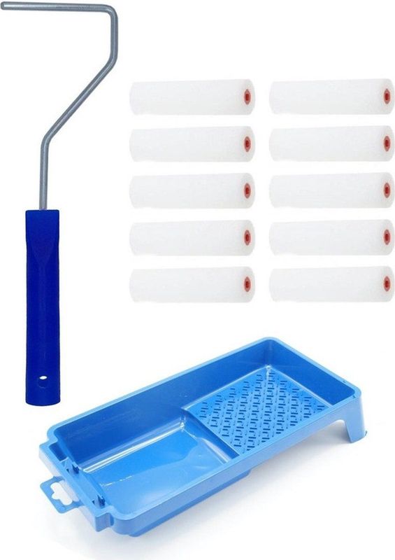 Benson - Verfrollers Set - Multi - Kunststof - Inclusief Rollerbeugel en Verfbakje