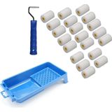 Benson - Verfrollers Set - Multi - Kunststof - 20x Verfrollers en Beugel