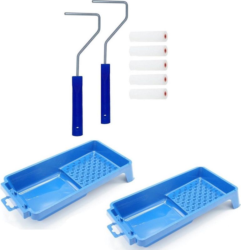 Benson - Verfrollers Set - Multi - Kunststof - Inclusief Beugels en Bakjes