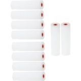 Benson - Set van 10 Schuimrollers - Wit - Kunststof