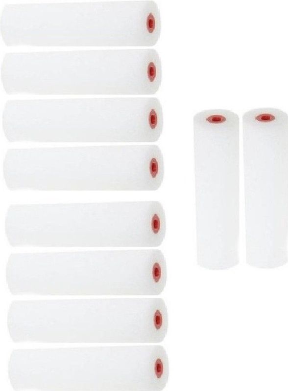 Benson - Set van 10 Schuimrollers - Wit - Kunststof