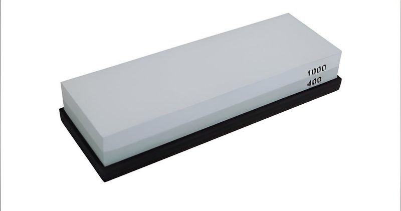 Dubbelzijdige wetsteen - Slijpsteen - Fijne en grove korrel - 15 x 5 x 2.5 cm - Messenslijper