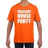 Woningsdag Kingsday house party t-shirts voor thuisblijvers tijdens Koningsdag oranje kinderen