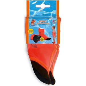 Oranje zwembadsokken voor kinderen maat 24-27