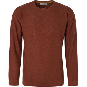 No Excess - Pullover - R-Neck Rolli - Slub - Stone Washed Roest