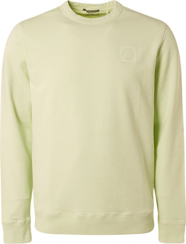No Excess - Sweater - Stone Lime - 95% Katoen 5% Elasthan
