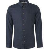 No Excess - Overhemd - Donkerblauw - Linnen