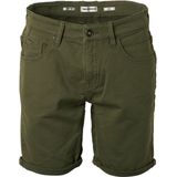 No Excess - Denim Short - Donker Groen - Gekleurde Denim - 5-Pocket Styling