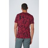 No Excess Mannen Ronde Hals T-Shirt Cassis