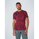 No Excess Mannen Ronde Hals T-Shirt Cassis