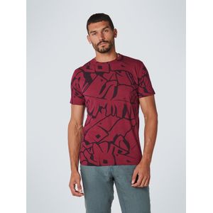 No Excess Mannen Ronde Hals T-Shirt Cassis
