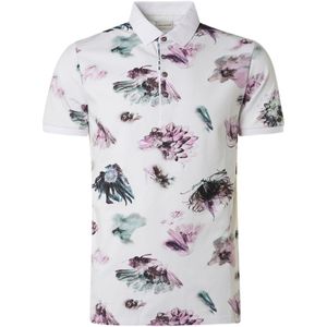 No Excess Polo Wit Cassis - Heren