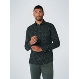 No Excess - Overhemd - Groenachtig Zwart - Katoen