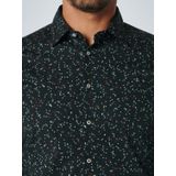 No Excess - Overhemd - Groenachtig Zwart - Katoen