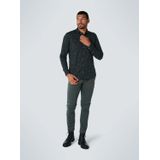 No Excess - Overhemd - Groenachtig Zwart - Katoen