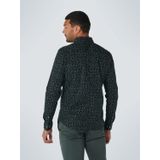 No Excess - Overhemd - Groenachtig Zwart - Katoen