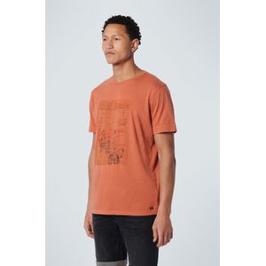 No Excess - T-Shirt - Oranje - Garment Dye - Ronde Hals