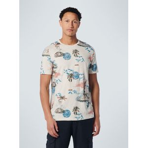 No Excess Mannen Ronde Hals T-Shirt Beige