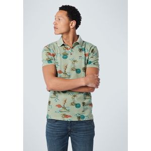 No Excess Mannen Piqué Poloshirt Pastel Groen M