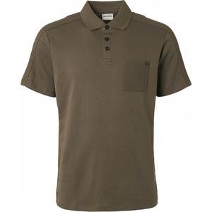 No Excess Polo Jacquard Army Groen - Heren