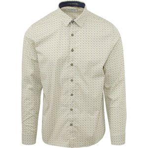 No Excess Mannen Lange Mouwen Overhemd Licht Groen L