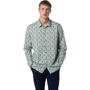 No Excess - Shirt - Groen - Stretch Allover Printed
