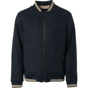 No Excess Mannen Jas Bomber-Pasvorm Nacht Blauw