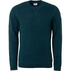 No Excess Mannen Pullover Zachte Hals Petrol