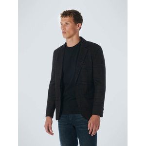 No Excess - Blazer - Jersey Stretch - Check - Coffee