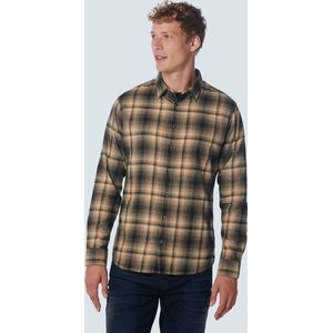 No Excess - Shirt check stone - Langemouw Overhemd