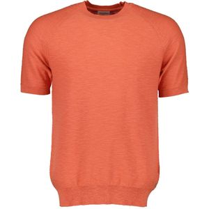 No Excess - T-shirt - Melon - Gebreid