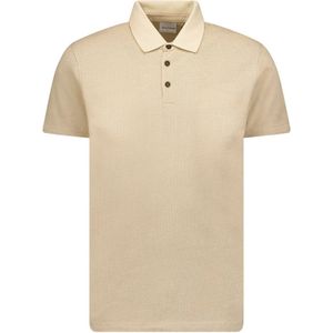 No Excess Mannen Jacquard Polo Camel