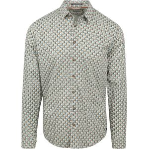 No Excess Mannen Bedrukt Overhemd Mint