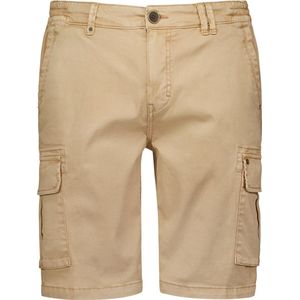 Korte Cargo Kledingstuk Geverfd + Steengewassen Stretch