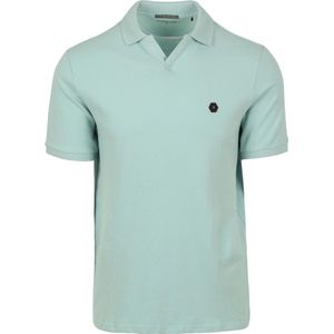 No Excess Poloshirt Riva Solid Turquoise - Heren