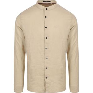 Overhemd Grootvader Linnen Effen